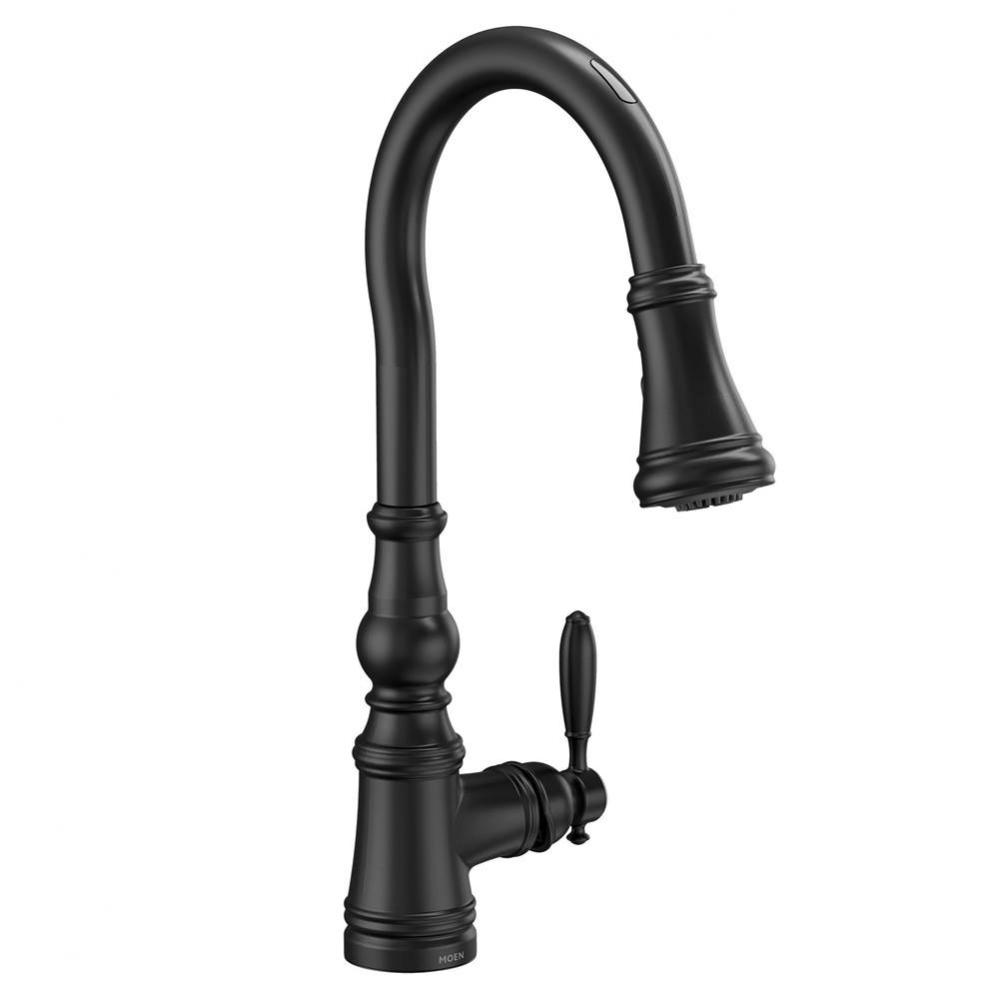 Weymouth Smart Faucet Touchless Pull Down Sprayer Kitchen Faucet with Voice Control and Power Boos
