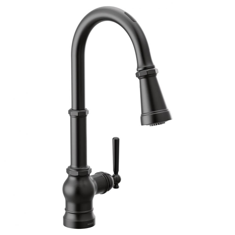 Paterson Smart Faucet Touchless Pull Down Sprayer Kitchen Faucet with Voice Control and Power Boos