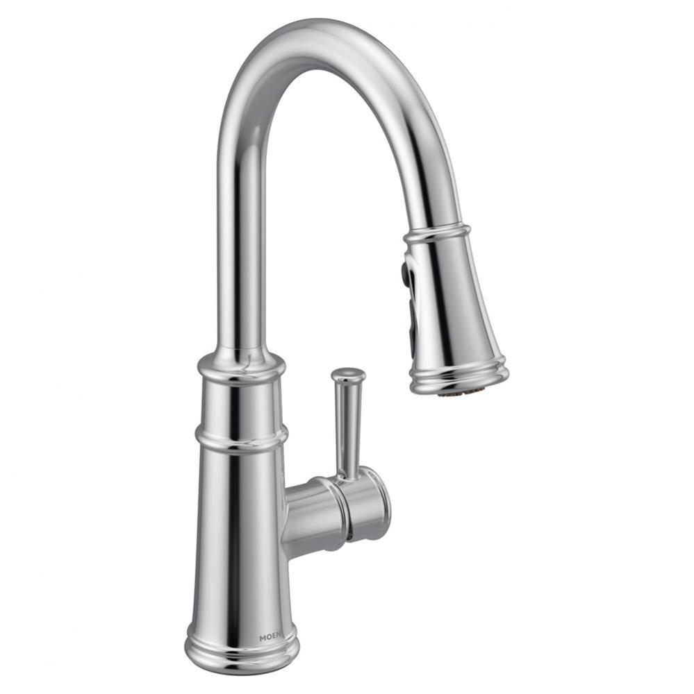 Belfield Single-Handle Pull-Down Sprayer Kitchen Faucet with Reflex and Power Boost in Chrome