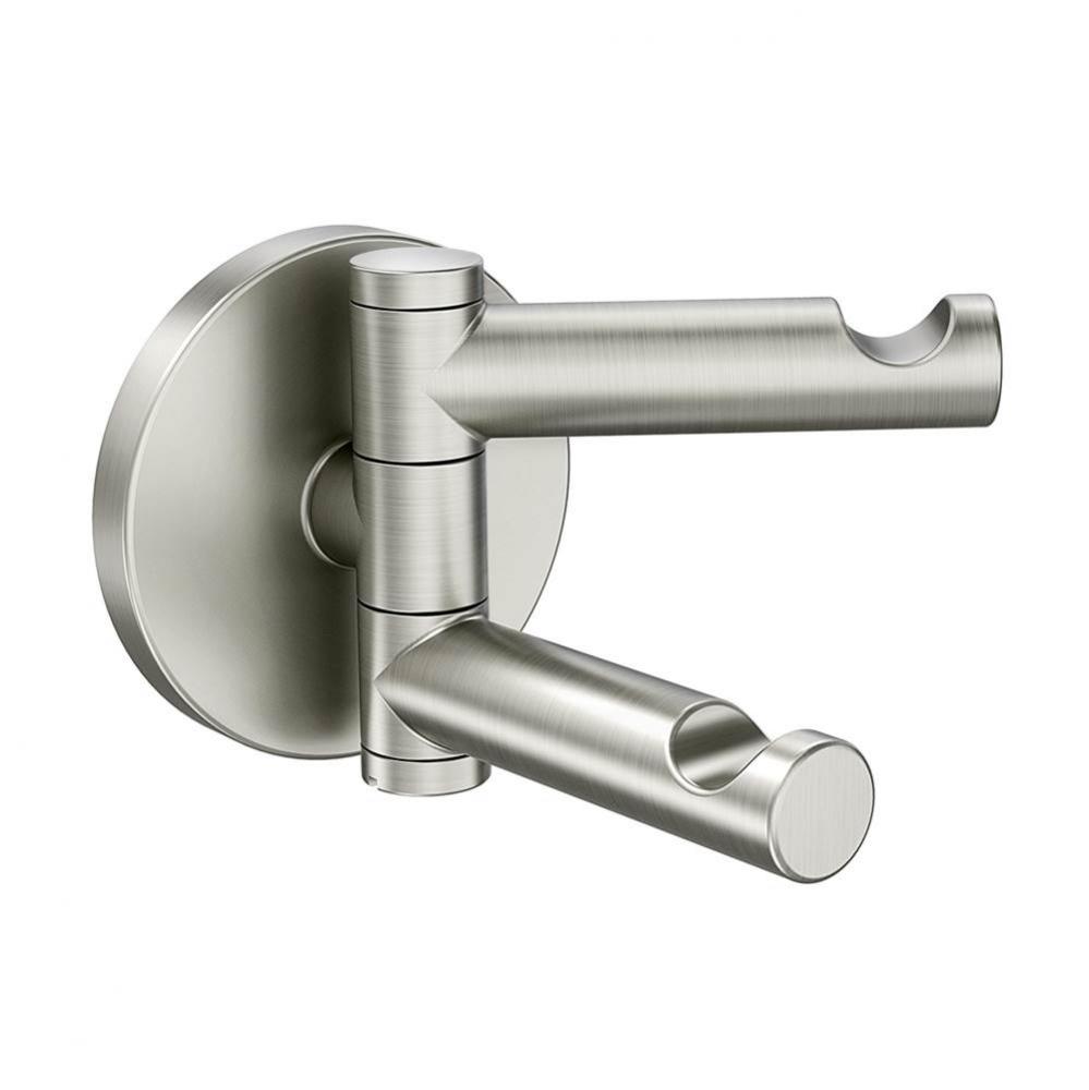 Brushed Nickel Double Robe Hook