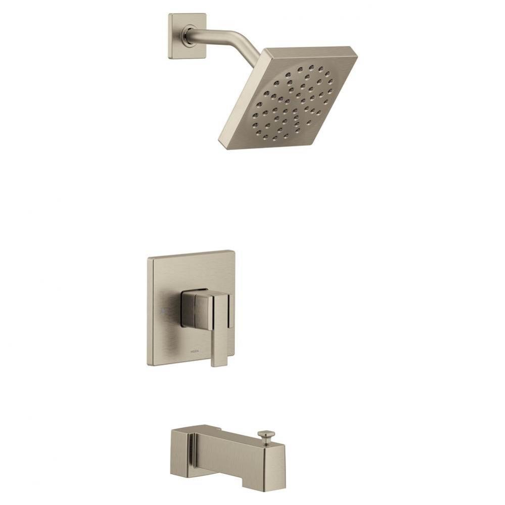 90 Degree M-CORE 3-Series 1-Handle Tub and Shower Trim Kit in Brushed Nickel (Valve Sold Separatel