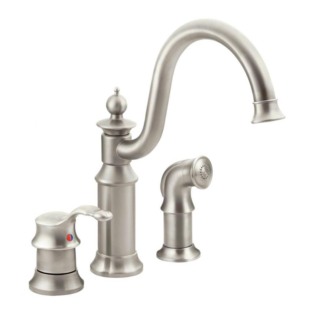 Waterhill One-Handle High Arc Kitchen Faucet, Spot Resist Stainless