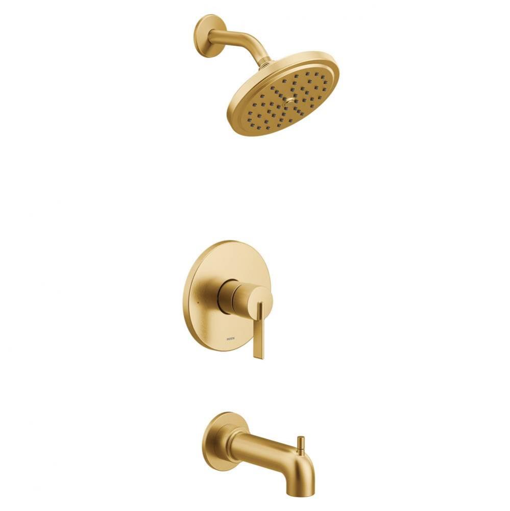 Cia M-CORE 2-Series Eco Performance 1-Handle Tub and Shower Trim Kit in Brushed Gold (Valve Sold S