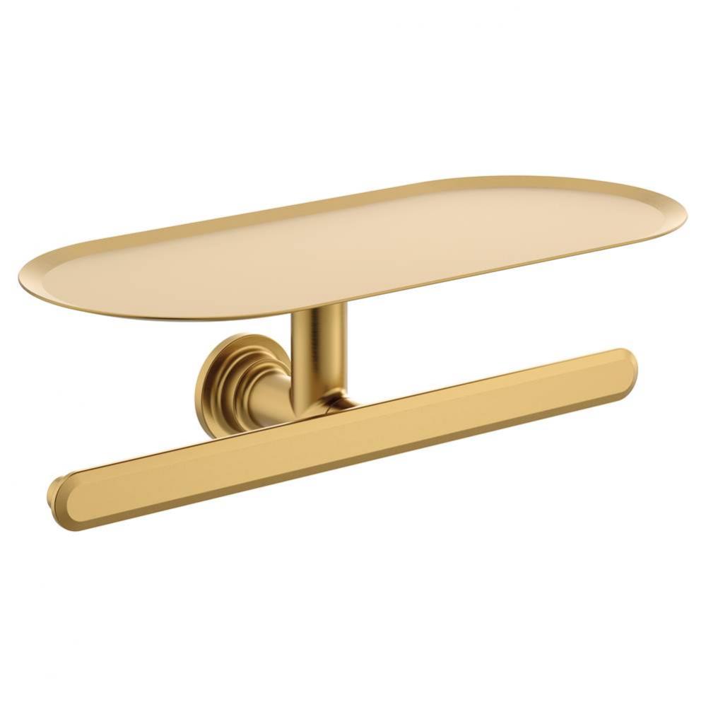 Brushed Gold Double Paper Holder