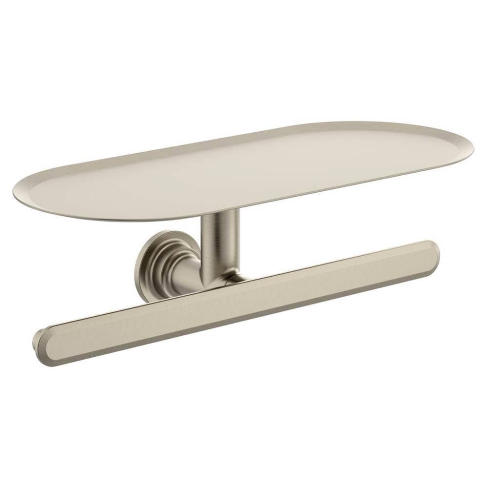 Brushed Nickel Double Paper Holder