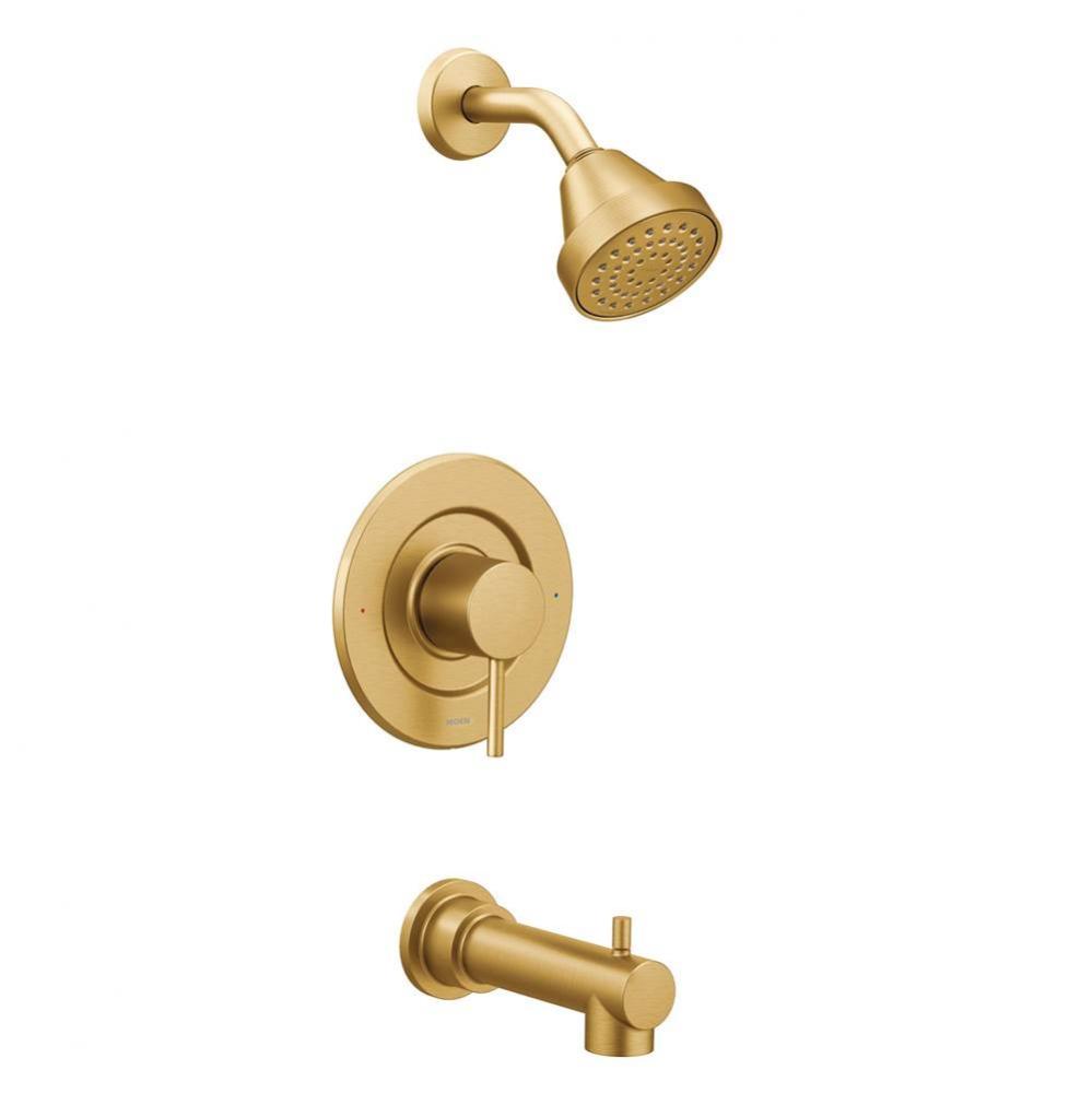 Align Single-Handle Posi-Temp Eco-Performance Tub and Shower Faucet Trim Kit in Brushed Gold (Valv