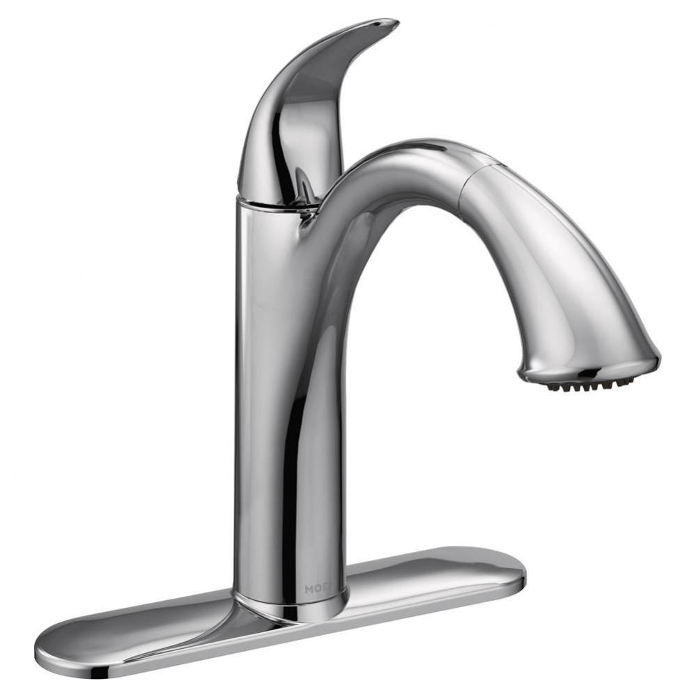 Camerist One-Handle Pullout Kitchen Faucet Featuring Power Clean and Reflex, Chrome