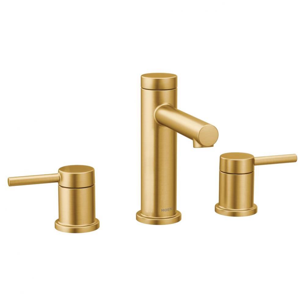 Align 8 in. Widespread 2-Handle Bathroom Faucet Trim Kit in Brushed Gold (Valve Sold Separately)