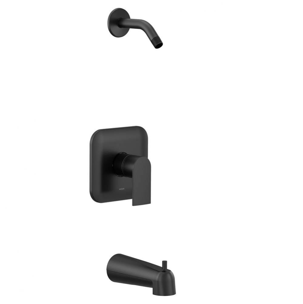 Genta M-CORE 2-Series 1-Handle Tub and Shower Trim Kit in Matte Black (Valve Sold Separately)