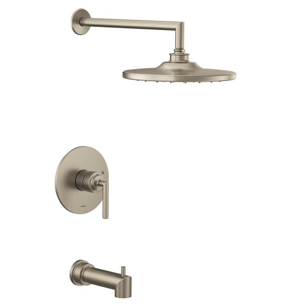Arris M-CORE 2-Series Eco Performance 1-Handle Tub and Shower Trim Kit in Brushed Nickel (Valve So