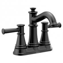 Moen 6401BL - Matte black two-handle bathroom faucet