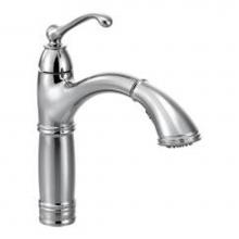 Moen 7295C - Chrome one-handle pullout kitchen faucet