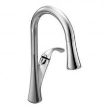Moen 9124C - Chrome one-handle pulldown kitchen faucet