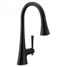 Moen F9126BL - Matte Black One-Handle Pulldown Kitchen Faucet