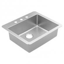 Moen GS181723B - 25''x22'' stainless steel 18 gauge single bowl drop in sink