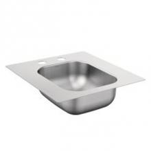 Moen KG2045522BQ - 16-5/8 x 17-5/16 stainless steel 20 gauge single bowl drop in sink
