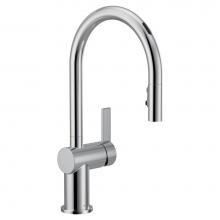 Moen 7622EVC - Cia Smart Faucet Touchless Pull Down Sprayer Kitchen Faucet with Voice Control and Power Boost, Ch