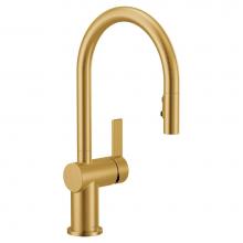 Moen 7622BG - Cia Pulldown Kitchen Faucet with Power Boost in Brushed Gold