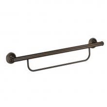 Moen LR2350DOWB - Old world bronze 24'' grab bar with towel bar