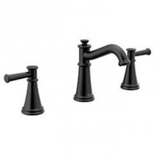 Moen T6405BL - Matte black two-handle bathroom faucet