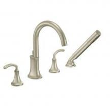 Moen TS964BN - Brushed nickel two-handle roman tub faucet includes hand shower
