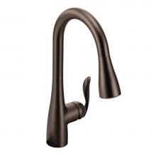 Moen 7594ORB - Arbor One-Handle Pulldown Kitchen Faucet Featuring Power Boost and Reflex, Oil Rubbed Bronze