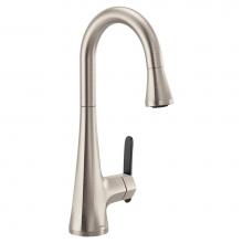 Moen S6235SRS - Sinema Single-Handle Pull-Down Sprayer Bar Faucet Featuring Reflex and 2-Handle Options in Spot Re