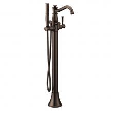 Moen 9025ORB - Belfield One-Handle Freestanding Floor Mount Tub Filler with Handshower, Oil Rubbed Bronze