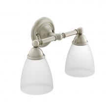 Moen YB2262BN - Brushed Nickel Two Globe Bath Light