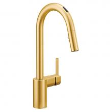 Moen 7565EVBG - Align Smart Faucet Touchless Pull Down Sprayer Kitchen Faucet with Voice Control and Power Boost,