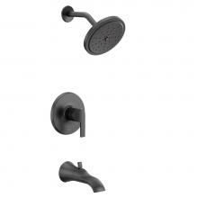 Moen UTS2203EPBL - Doux M-CORE 2-Series Eco Performance 1-Handle Tub and Shower Trim Kit in Matte Black (Valve Sold S