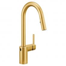 Moen 7565EWBG - Align Motionsense Wave One-Sensor Touchless One-Handle High Arc Modern Pulldown Kitchen Faucet wit