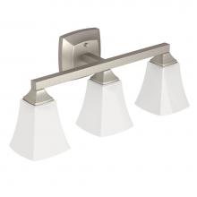 Moen YB5163BN - Brushed Nickel Three Globe Bath Light