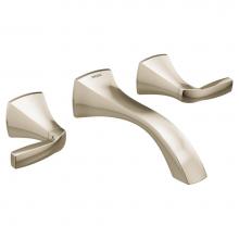 Moen T6906NL - Voss Wall Mount 2-Handle Bathroom Faucet Trim Kit in Polished Nickel (Valve Sold Separately)