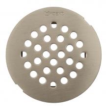 Moen 101663BN - 4-1/4-Inch Shower Strainer Snap-In Shower Drain Cover, Brushed Nickel