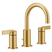 Moen T6222BG - Cia 8 in. Widespread 2-Handle High-Arc Bathroom Faucet Trim Kit in Brushed Gold (Valve Sold Separa