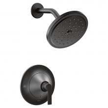 Moen TS2202BL - Doux Single-Handle Posi-Temp Shower Faucet Trim Kit in Matte Black (Valve Sold Separately)
