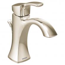 Moen 6903NL - Voss One-Handle Single Hole Bathroom Sink Faucet with Optional Deckplate, Polished Nickel