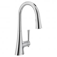 Moen 9126EVC - Kurv Smart Faucet Touchless Pull Down Sprayer Kitchen Faucet with Voice Control and Power Boost, C
