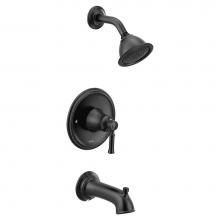 Moen T2183BL - Dartmoor Posi-Temp 1-Handle Tub and Shower Faucet Trim Kit in Matte Black (Valve Not Included)