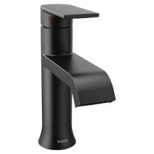 Moen 6702BL - Genta LX One-Handle Single Hole Modern Bathroom Sink Faucet with Optional Deckplate, Matte Black
