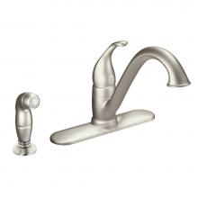 Moen 7840SRS - Camerist One-Handle Low Arc Kitchen Faucet with Side Spray, Spot Resist Stainless