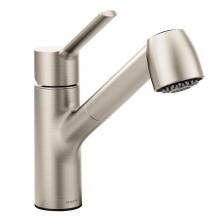 Moen 7585SRS - Method One-Handle Pullout Kitchen Faucet with Power Clean, Spot Resist Stainless