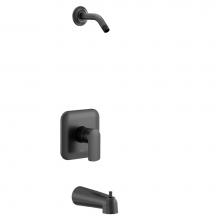 Moen UT2813NHBL - Rizon M-CORE 2-Series 1-Handle Tub and Shower Trim Kit in Matte Black (Valve Sold Separately)