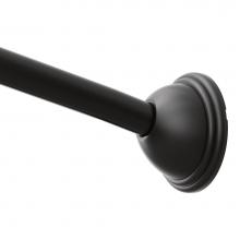 Moen CSR2160BL - Matte Black Adjustable Curved Shower Rod