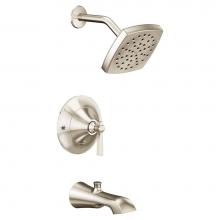 Moen TS2913EPNL - Flara Posi-Temp Eco-Performance 1-Handle Tub and Shower Faucet Trim Kit in Polished Nickel (Valve