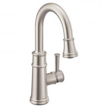 Moen 6260SRS - Belfield Single-Handle Bar Faucet Featuring Reflex in Spot Resist Stainless