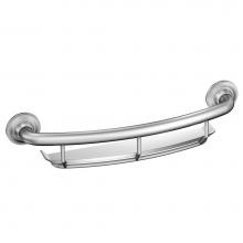 Moen LR2356DCH - Chrome 16'' Grab Bar With Shelf