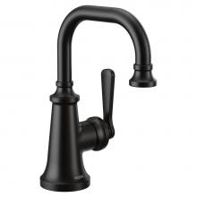 Moen S44101BL - Colinet One-Handle Single Hole Traditional Bathroom Sink Faucet in Matte Black
