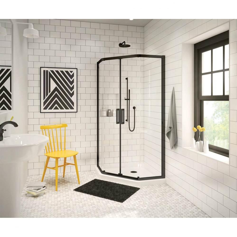 Radia Neo-angle 40 x 40 x 71 1/2 in. 6 mm Sliding Shower Door for Corner Installation with Clear g